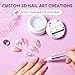 Makartt 3D Gel Nail Art: Clear Solid Builder Nail Gel 4 in 1 Non-sticky for Extension UV Glue for Acrylic Nails Rhinestones 3D sculpting Hard Gels UV/LED Lamp Required 15ml - Image 3