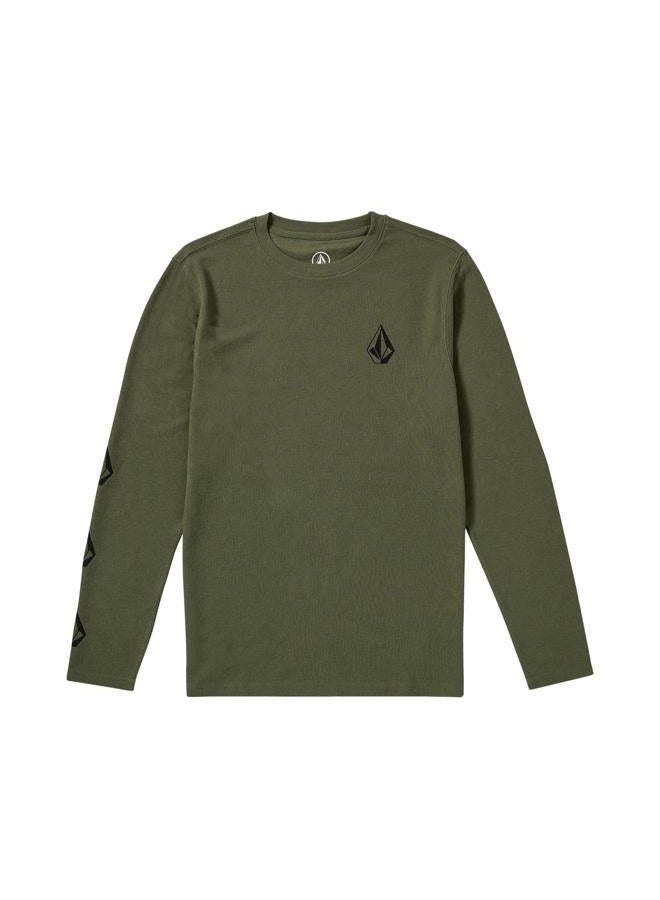 Volcom Men's Nunez Long Sleeve Thermal Shirt, Agave, M - Image 1