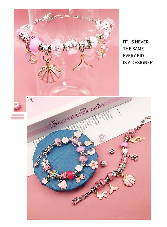 66-Piece Jewelry Set Gift Box, Diy Handcrafted Accessories, Beaded Set Gift Box, Adjustable Bracelet Personalized Diy, Children's Jewelry Bracelet Gift Set - Image 5