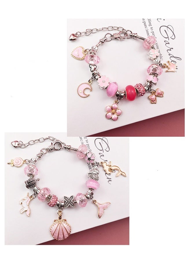 66-Piece Jewelry Set Gift Box, Diy Handcrafted Accessories, Beaded Set Gift Box, Adjustable Bracelet Personalized Diy, Children's Jewelry Bracelet Gift Set - Image 4