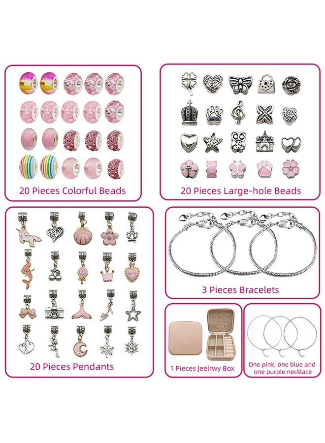 66-Piece Jewelry Set Gift Box, Diy Handcrafted Accessories, Beaded Set Gift Box, Adjustable Bracelet Personalized Diy, Children's Jewelry Bracelet Gift Set - Image 2