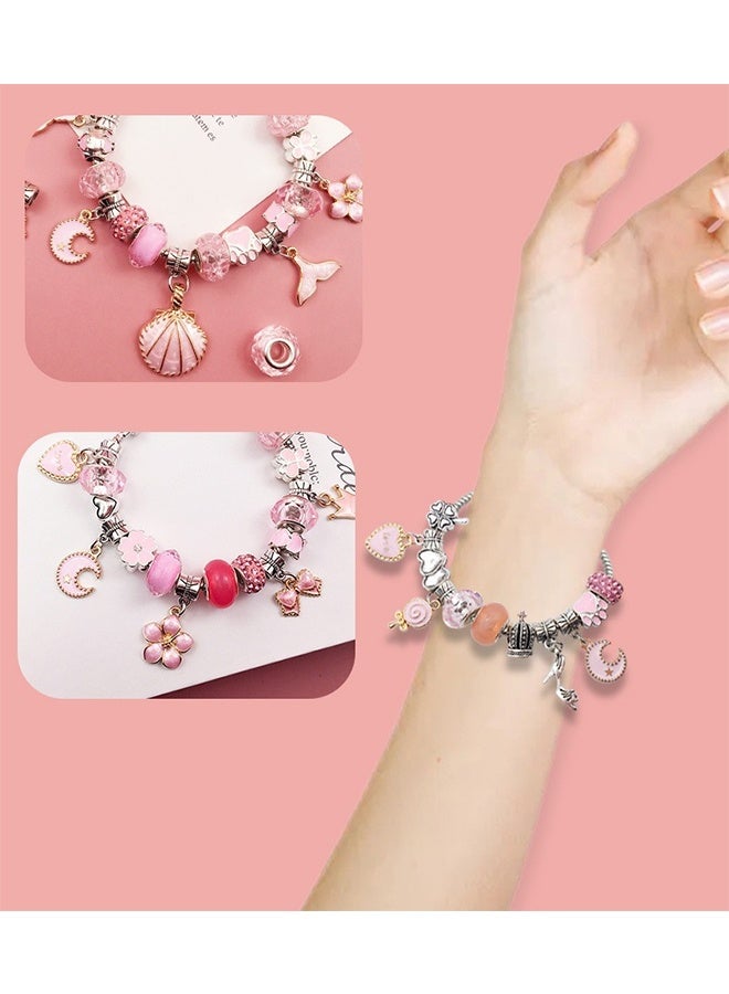 66-Piece Jewelry Set Gift Box, Diy Handcrafted Accessories, Beaded Set Gift Box, Adjustable Bracelet Personalized Diy, Children's Jewelry Bracelet Gift Set - Image 3