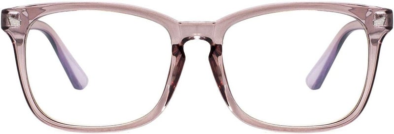 MAXJULI Blue Light Blocking Glasses,Computer Reading/Gaming/TV/Phones Glasses for Women Men(Light Coffee) - Image 1