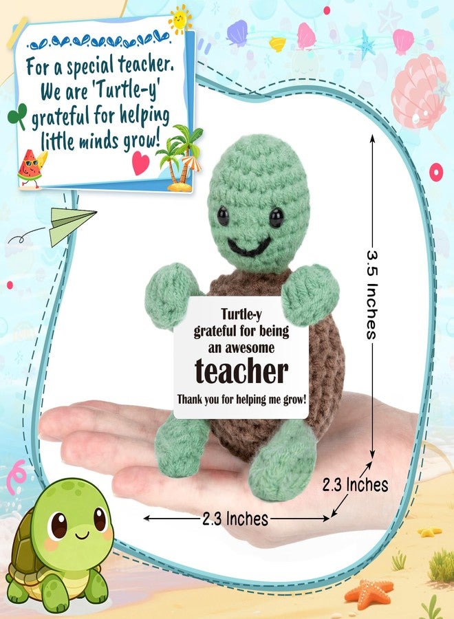 WELLBANEE Funny Easter Basket Stuffers Turtle Gifts for Teacher, Thank You Gifts for Mentor, Professor, Coach, Coworker, Appreciation Gift for End of Year, Graduation, Birthday Desk Decorations for Women Office - Image 3
