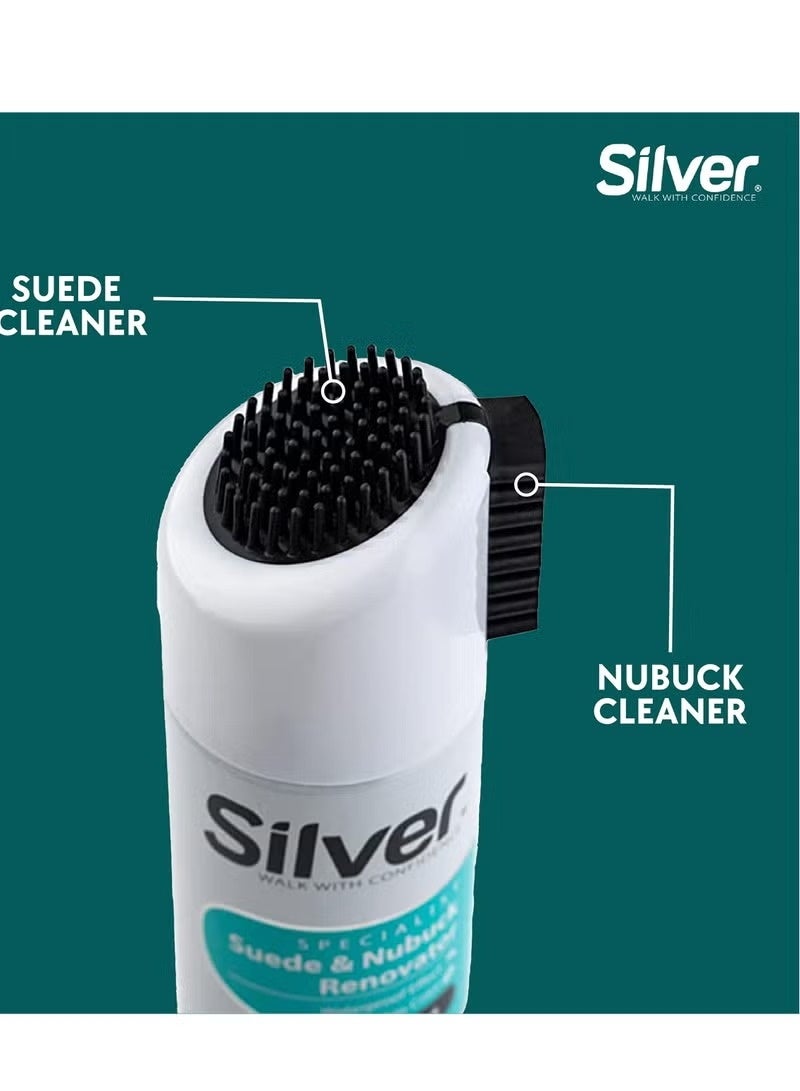 Silver Specialist Suede & Nubuck Renovator Black 200 ML - Image 2