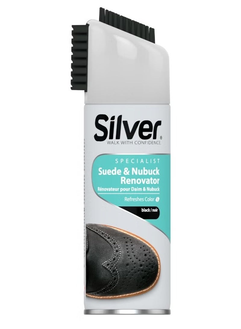 Silver Specialist Suede & Nubuck Renovator Black 200 ML - Image 1