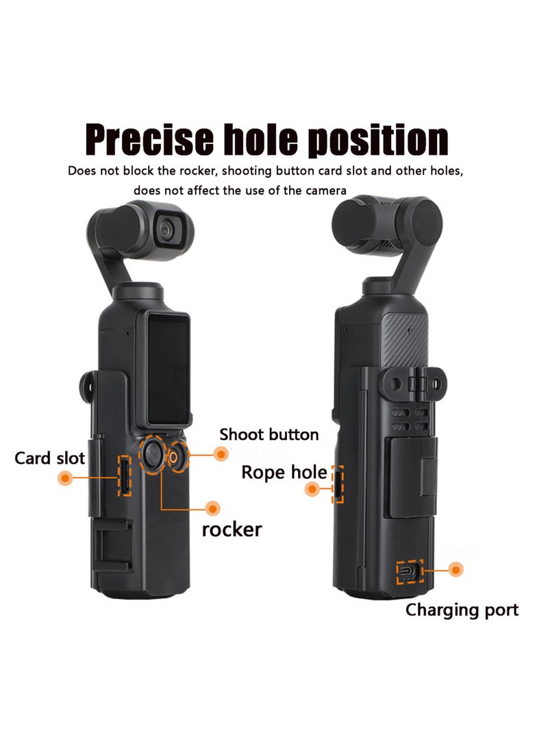 Sunnylife Camera Mount Stand Extension Adapter for DJI Osmo Pocket 3 Case Holder  Protective Cage Cold Shoe Light Microphone Tripod Mount Bracket Holder Backpack Clip Bike Clamp Handle Frame Accessories for Osmo Pocket 3  - Image 5