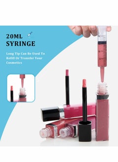 SYOSI 20ml Plastic Syringe, Large Syringes Tools for Liquid, Sterile and Individually Sealed for Measuring, Watering, Refilling, Feeding Pets, Scientific Labs, Oil or Glue Applicator, 16 Pack  - Image 5