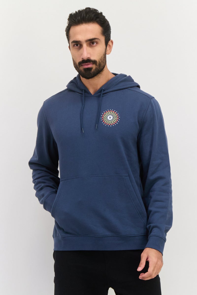 Hurley Men Sportswear Fit Long Sleeve Training Fleece Sweatshirt, Slate Grey  - Image 1