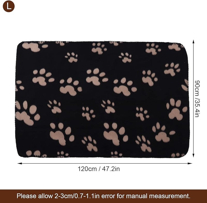بطانية حيوان أليف بمطبعة مخلب دافئة وناعمة من الفرو القطيفة قابلة للغسل بالآلة سرير للكلاب والقطط - Image 5