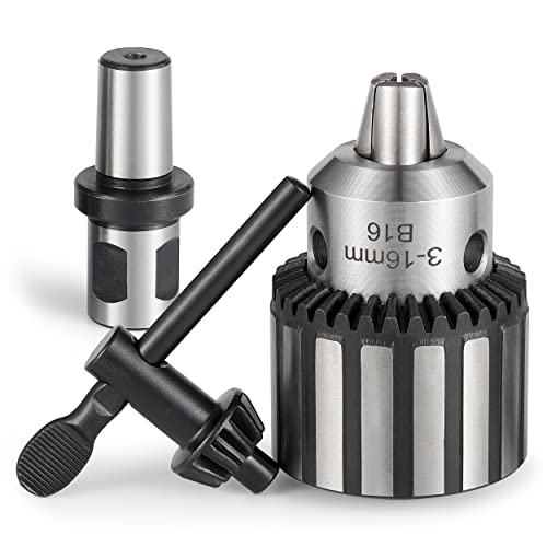 Eumtenr HD Chuck HEAVY DUTY 5/8" (16mm) Magnetic Drill Chuck with 3/4" Weldon Shank Adapter Key Type Chuck Converter Tool for Drill Press (B16) - Image 1