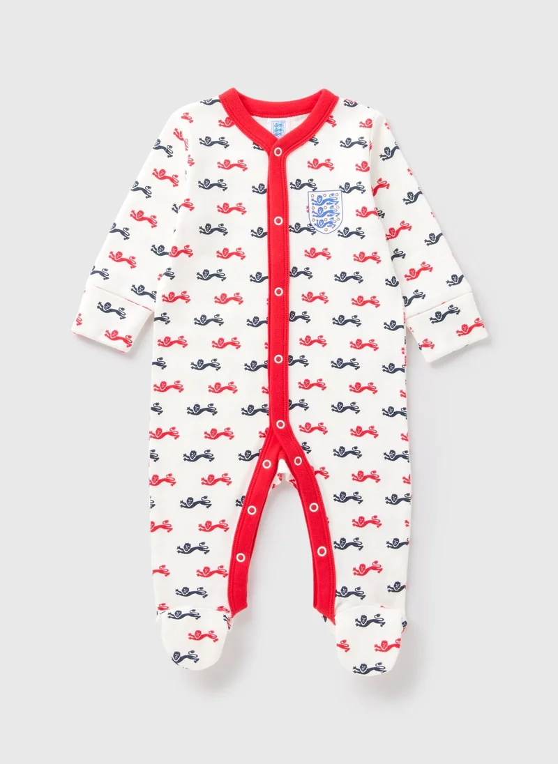 Matalan England Baby White Sleepsuit
