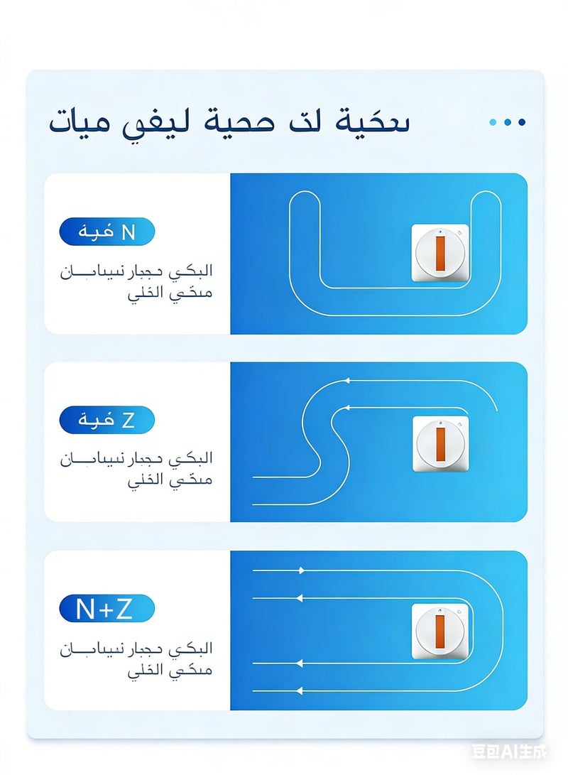روبوت تنظيف نوافذ أوتوماتيكي مع رشاش ماء، قوة شفط 3000Pa، تحكم عبر التطبيق والريموت، كشف الحواف، حماية 20 دقيقة عند انقطاع الكهرباء للزجاج والمرايا والبلاط والأبواب - Image 5