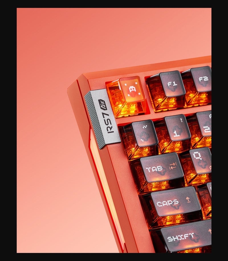 ATK RS7 Air Magnetic Axis Gaming Keyboard 75% Layout, 8K Polling Rate, PC, Orange - Image 2