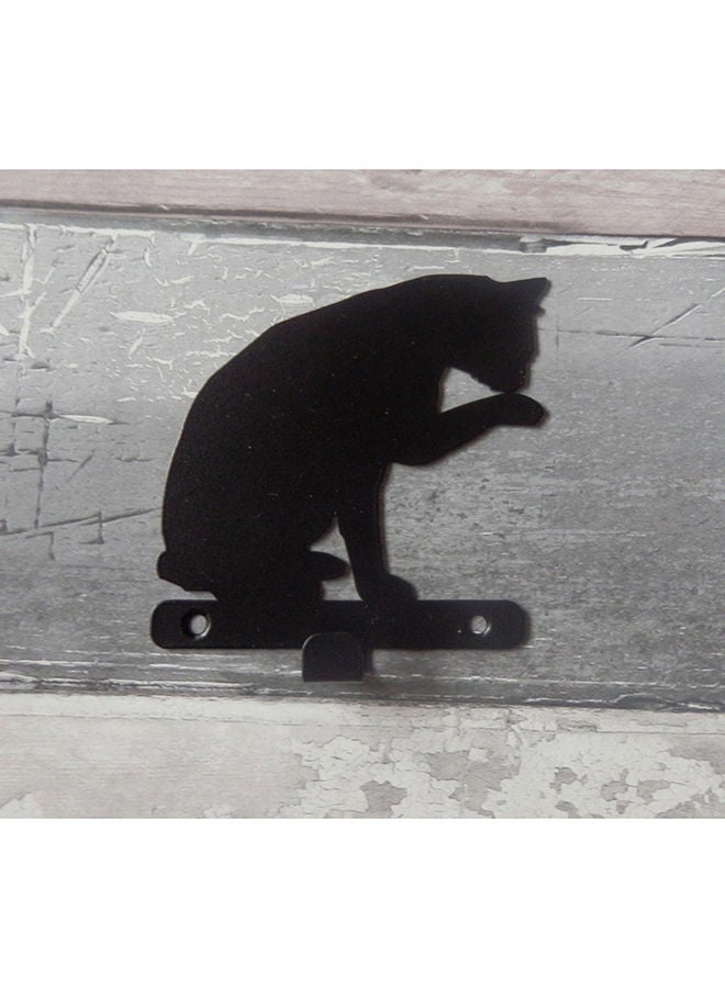 Set Of Three Cat Single Hooks Keys Wall Art - Image 4