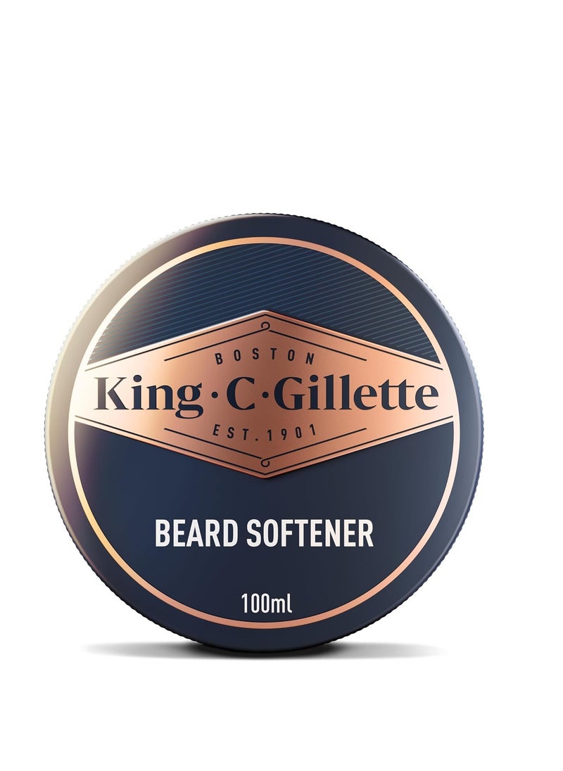 King C. Gillette King C. Gillette Soft Beard Balm, Deep Conditioning with Cocoa Butter, Argan Oil and Shea Butter  - Image 1