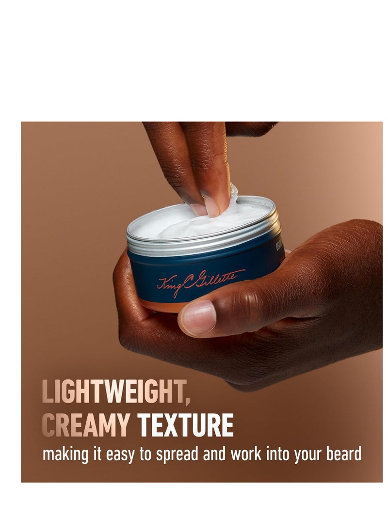 King C. Gillette King C. Gillette Soft Beard Balm, Deep Conditioning with Cocoa Butter, Argan Oil and Shea Butter  - Image 4