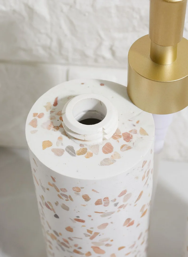 AURORA White Terrazzo Bathroom Set