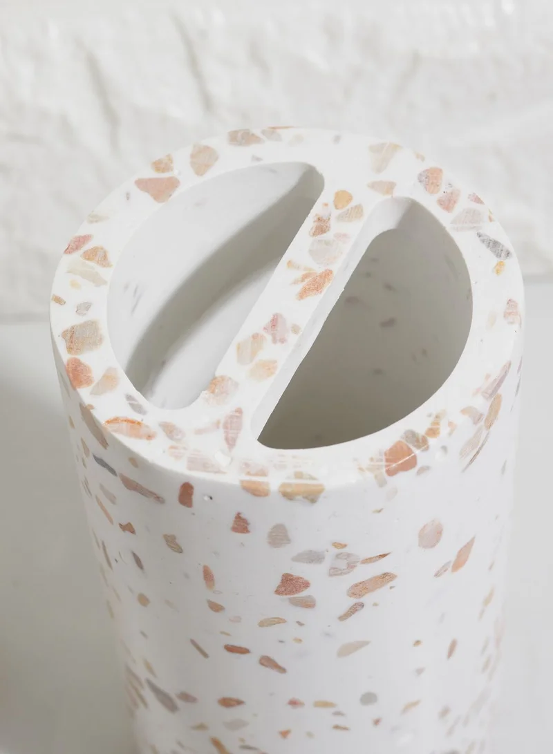 AURORA White Terrazzo Bathroom Set
