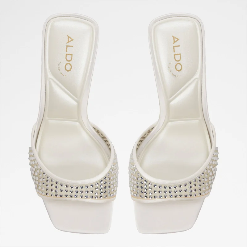 Aldo  AGATHA-IN White Women Dress Sandals for Women | Best Price UAE
