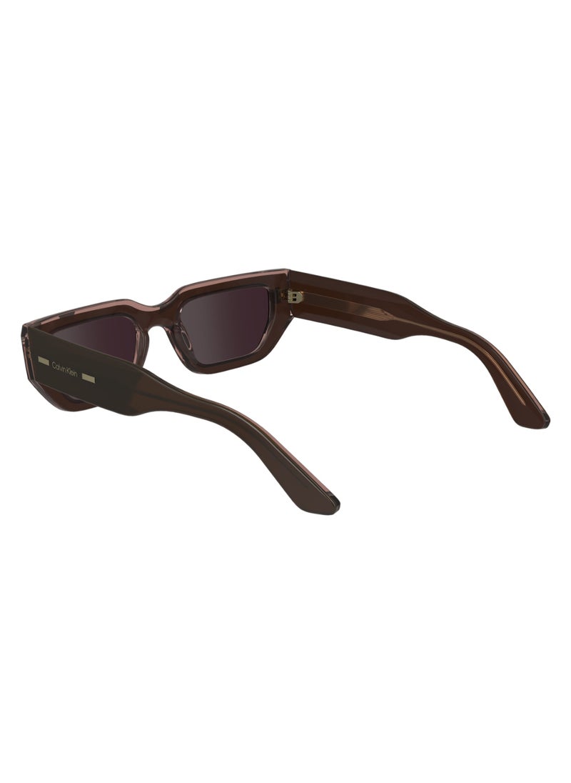 CALVIN KLEIN FULL RIM ACETATE MODIFIED RECTANGLE CALVIN KLEIN SUN CK24500S  5119 (228) BROWN/ROSE  - Image 5