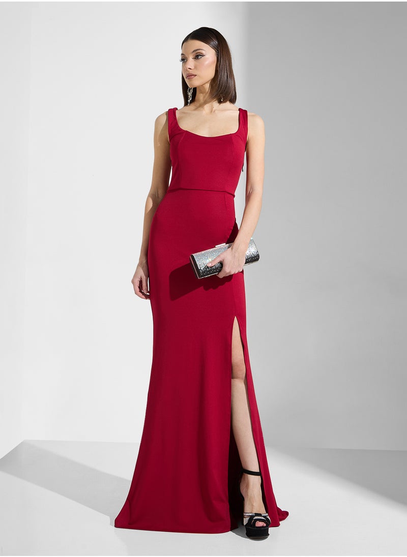 Ella Limited Edition - Mermaid Cut Dress With Back Tie Up - Image 1
