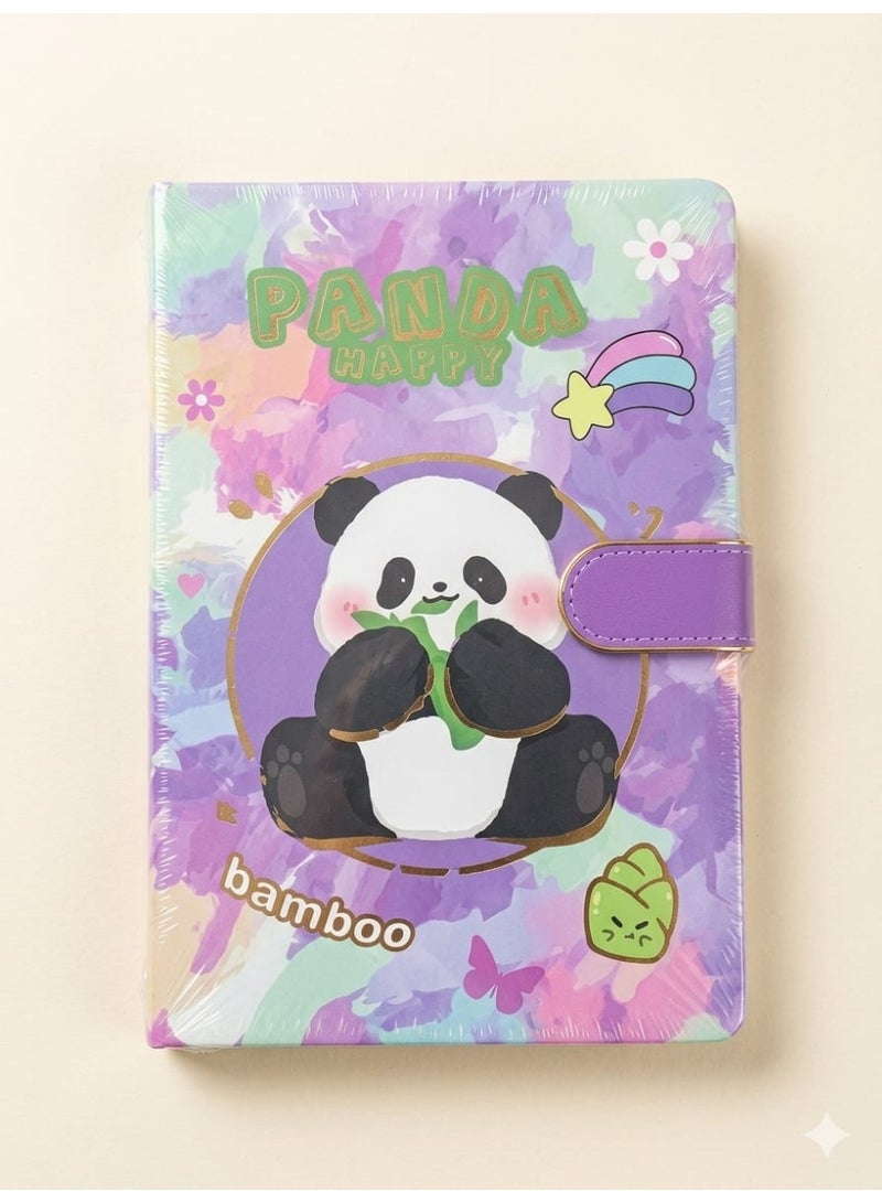نوت بوك (كشكول)  بتصميم باندا مميز - غلاف مقوى وألوان مبهجة - Image 2