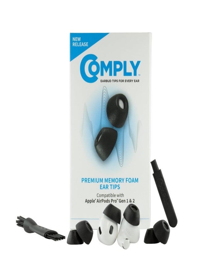 Comply Foam New Premium 3.0 Foam Tips for Apple AirPods Pro, Assorted S, M, L, Black 3-Pairs - Superior Noise Isolation, Increased Comfort, Secure Fit, Cleaning & Tip Removal Tool Included - Image 1