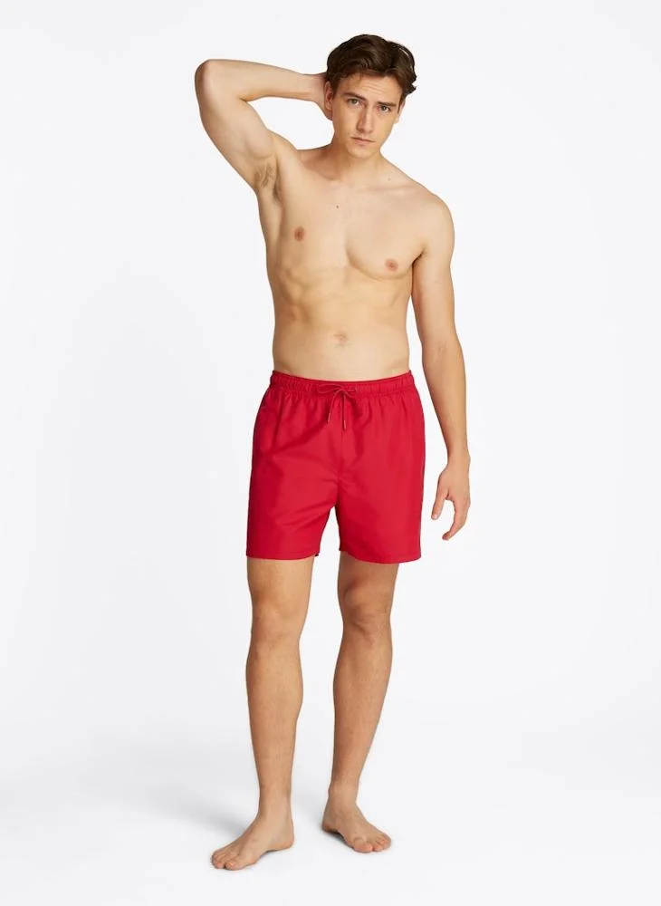 تومي هيلفيغر Medium Length Drawstring Swim Trunks