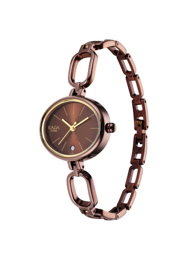 تيتان Women's Metal Analog Watch 2667QM01 - 30 mm