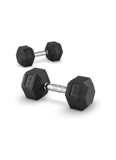 Generic Fitness Tech Hexagonal Dumbbells Set of 2  - Image 1