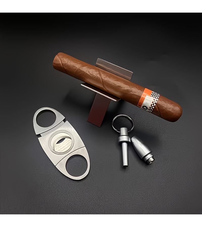 XXL Size Full Steel Double Blade Cigar Scissors Sharp Round Tip - Image 4
