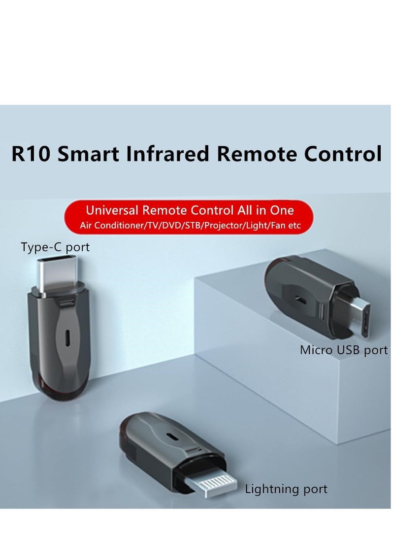 SYOSI - Mini Smartphone IR Remote Controller, Adapter for Smart Phone Mini Infrared Universal Smart Control, for Home Appliances All in One, Lightning for iPhone, 1 Pcs - Image 1