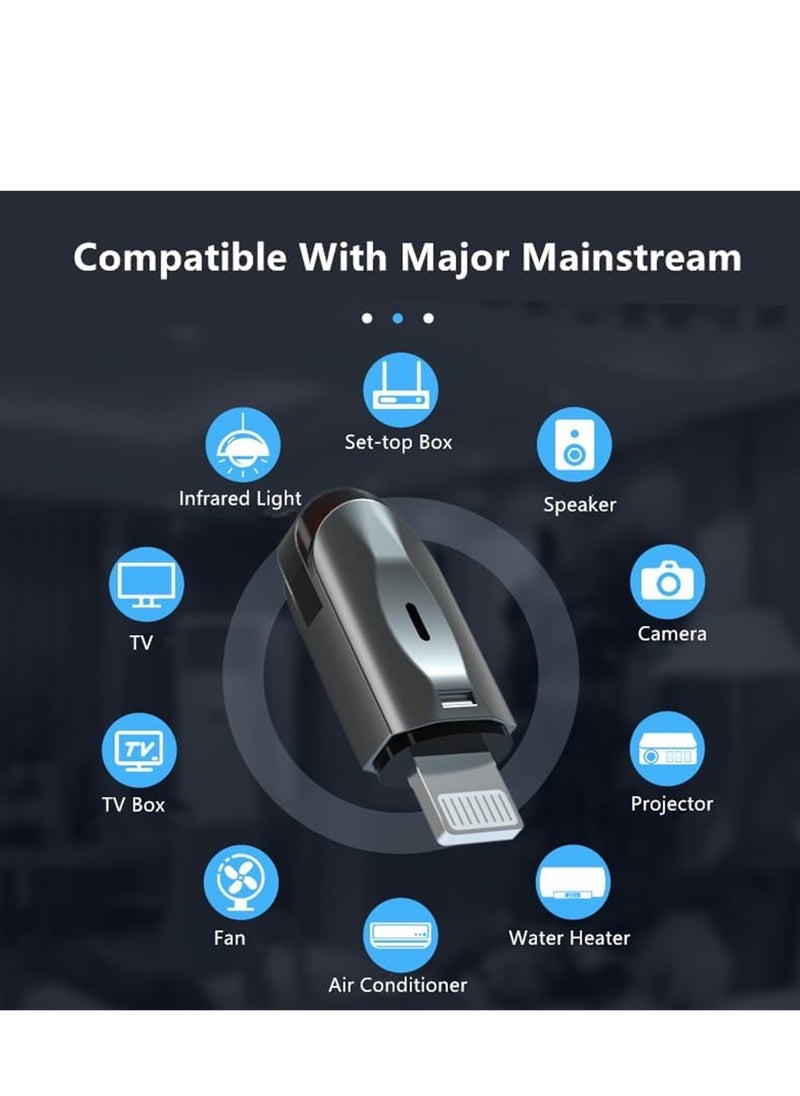 SYOSI - Mini Smartphone IR Remote Controller, Adapter for Smart Phone Mini Infrared Universal Smart Control, for Home Appliances All in One, Lightning for iPhone, 1 Pcs - Image 1