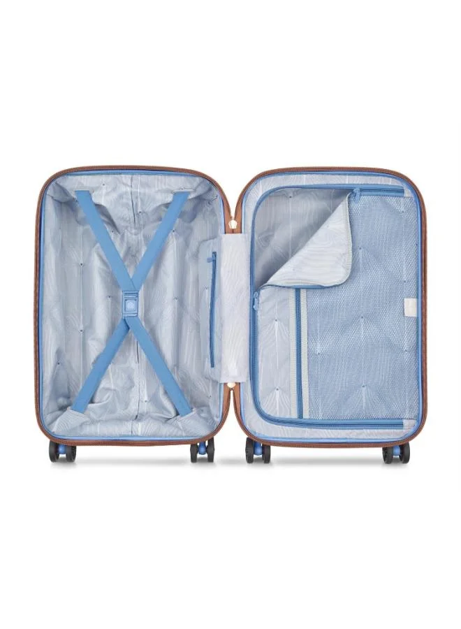 DELSEY Paris Freestyle 55 cm 4 Wheel Expandable  Cabin Suitcase - Sky Blue