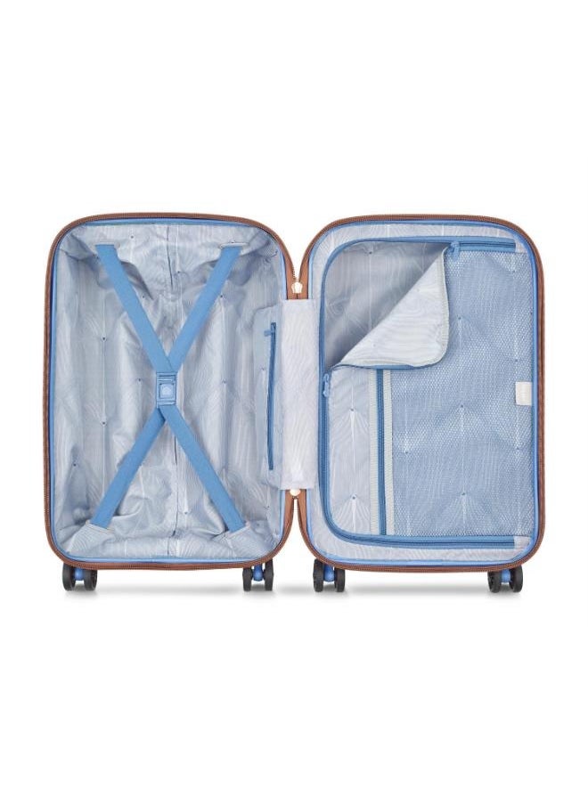 DELSEY Paris Freestyle 55 cm 4 Wheel Expandable  Cabin Suitcase - Sky Blue  - Image 2