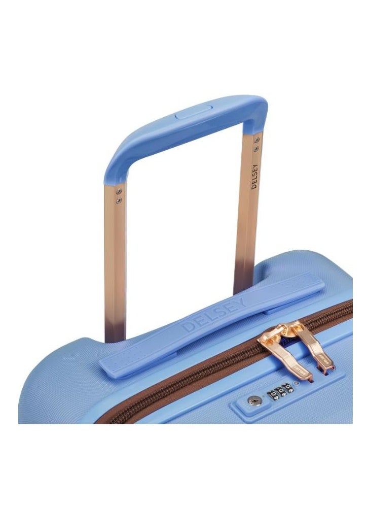 DELSEY Paris Freestyle 55 cm 4 Wheel Expandable  Cabin Suitcase - Sky Blue  - Image 5