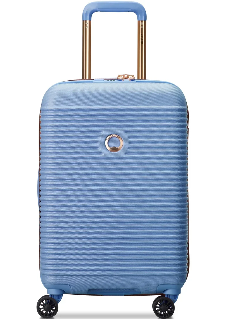 Freestyle 55 Cm Hardside 4-Double Wheeled Expandable Cabin Luggage Trolley - Sky Blue