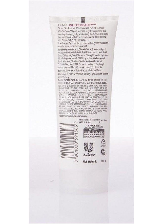 Pond's Bright Beauty Sun Dullness Removal Daily Facial Scrub 100 G  - Image 3