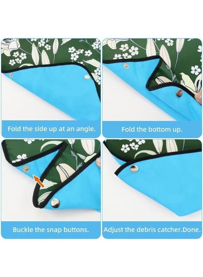 Adult bibs, men's women's bibs for the elderly, waterproof bibs, reusable waterproof clothing protectors, washable bibs, meal clothes protectors - Image 4