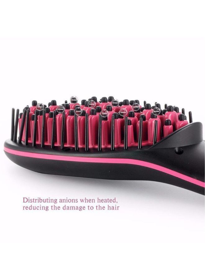 NIBEMINENT Electronic Straightening Comb Brush With LCD Screen Black/Red 28 x 3 7centimeter - Image 3