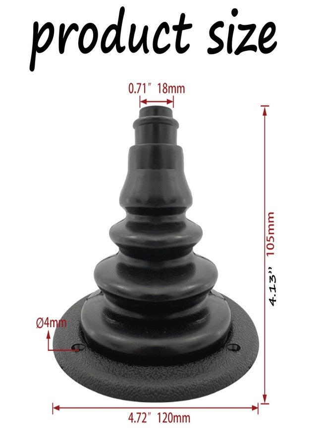 Semetall غطاء كابلات محرك قارب سيميتال، غطاء كابلات، أنابيب وقود بقطر 4.72 بوصة - أسود - Image 2