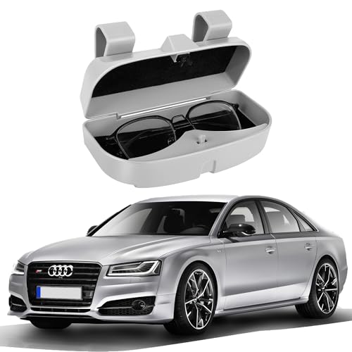 VANITYA Universal Car Visor Sunglasses Case Holder, Plastic Eyeglasses Clip Storage Case Holder Organizer with Magnetic Closure, Fits All Car Visors, Easy Installation, Protects Glasses, Ideal for Sunglasses - Image 1