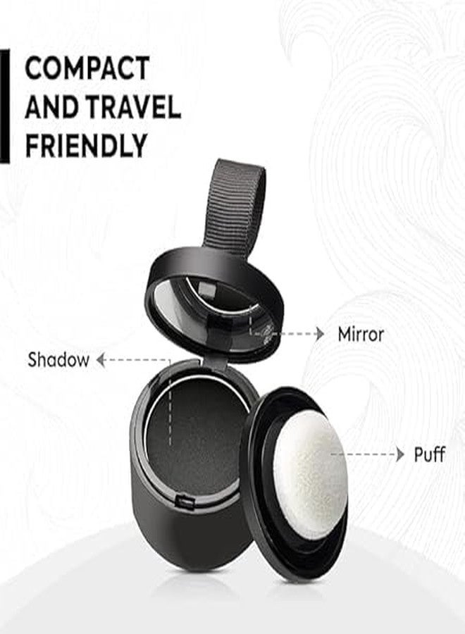 بوكسو بودرة بوكسو لتغطية جذور الشعر وإخفاء تساقط الشعر، بودرة تلوين الشعر لتغطية الشيب الفوري للرجال والنساء (أسود، 100 غرام) - Image 4