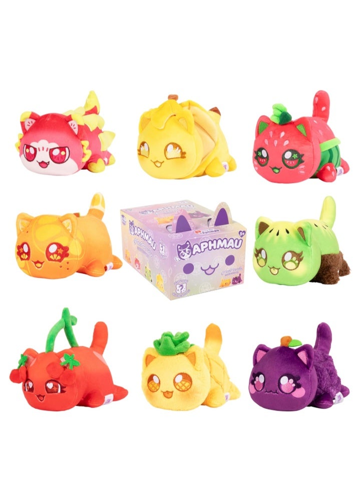 Aphmau MeeMeows Mystery Plush Fruit Cats Blind Box Collectible Toy - Image 1