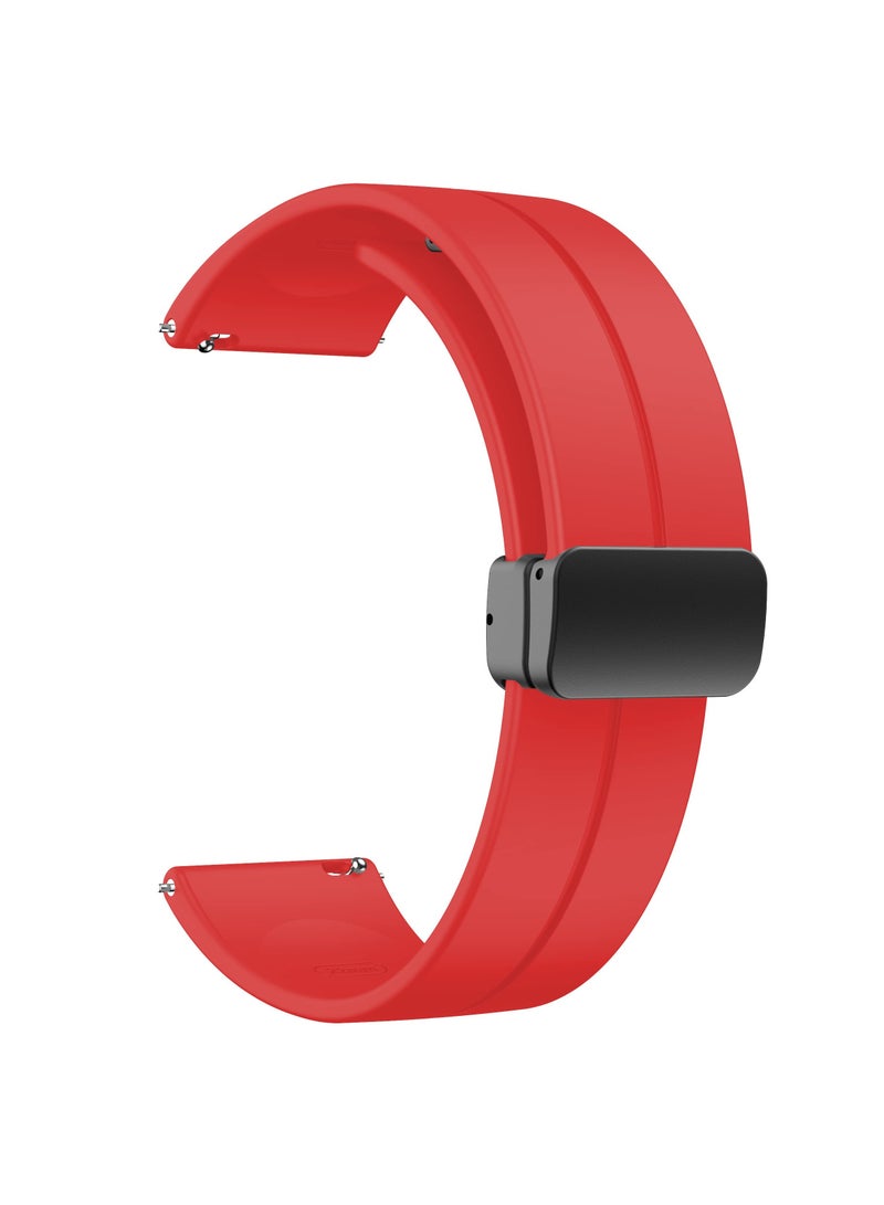 O Ozone (Pack of 5) Silicone Watch Bands Compatible with CMF by Nothing Watch Pro/Watch Pro 2, Magnetic Folding Buckle Adjustable Soft Silicone Sport Replacement Watch Straps for Men Women - Multicolor1 - Image 4