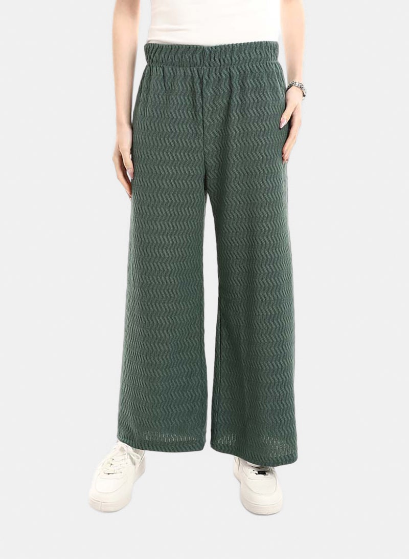 Red Circle Comfortable Elastic Waist Summer Lounge Pants - Image 1