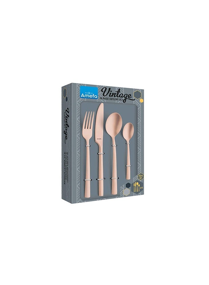 Amefa Manille PVD - 16 pcs Cutlery set Copper - Image 1