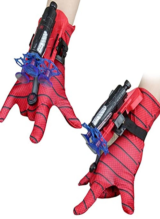 Set of 2 Spider Hero Launcher Gloves – Kids Cosplay Toy - Image 1