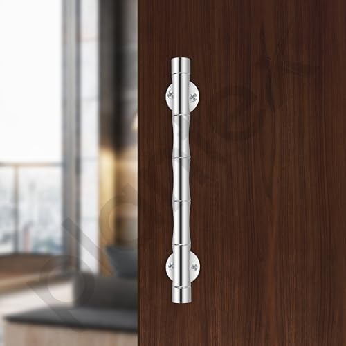 Plantex 8 Inch Heavy-Duty Stainless Steel Door Handle for Main Door/Pull Push Main Door Handle/3 Years Warranty Pack of 1 (S-140, Chrome) - Image 5